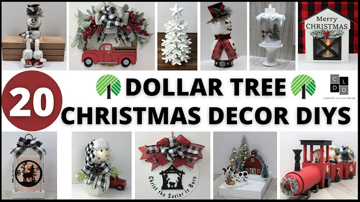 20 Dollar Tree Christmas Diys in 2021/High End Christmas Decor Diys