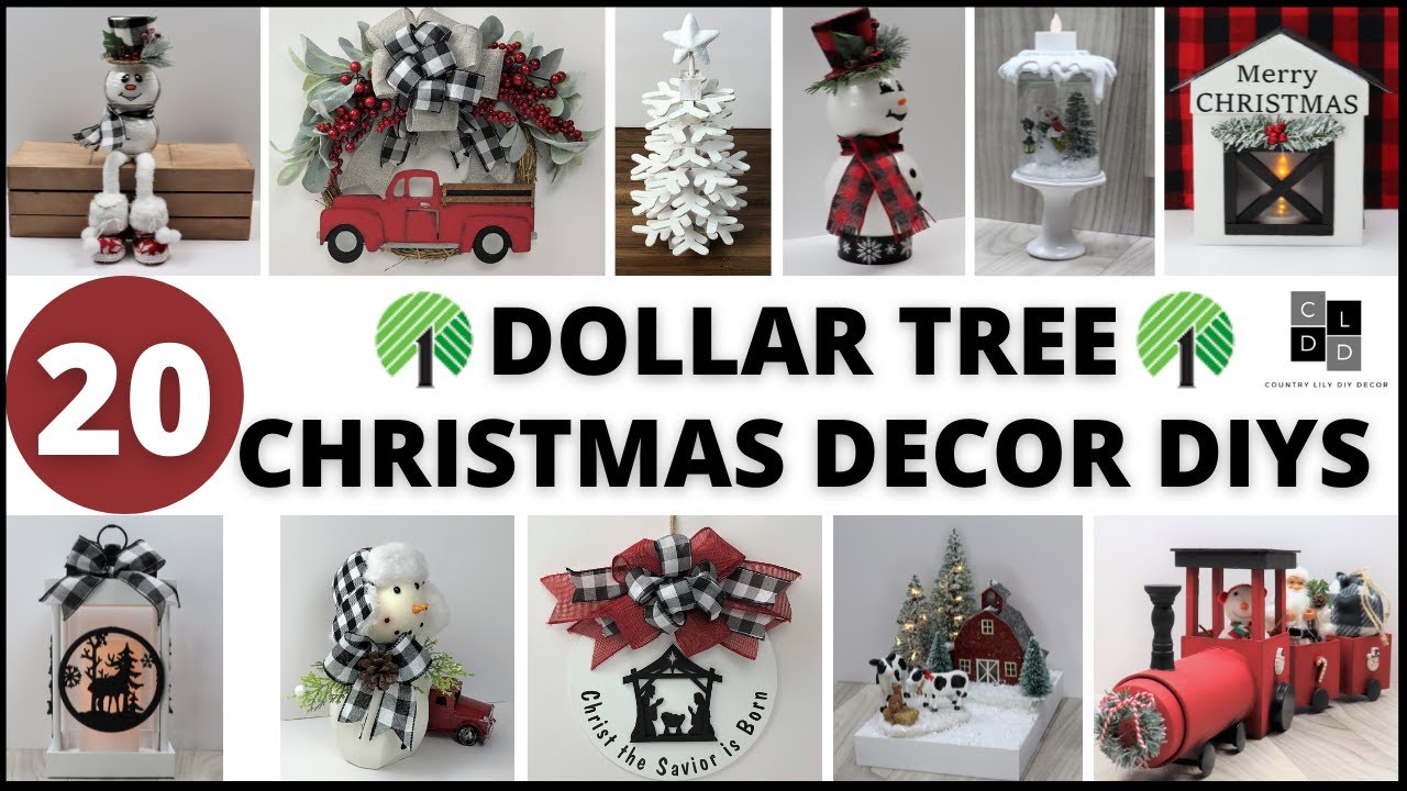 20 Dollar Tree Christmas Diys in 2021/High End Christmas Decor ...