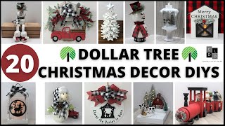 20 Dollar Tree Christmas Diys in 2021\/High End Christmas Decor Diys