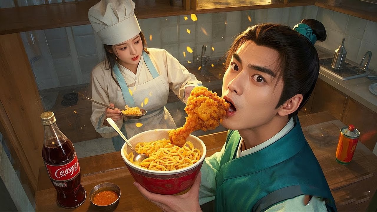 【MOVIE】五星级女厨师穿越古代，发明出炸鸡可乐方便面，征服帅太子走上人生巅峰！《薛小冉的古代搭伙之旅》#短劇 #甜寵 #穿越 #重生