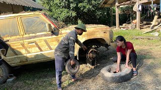 Download Lagu GENIUS GIRL BUYS AND RESTORES A RUSTY OLD TOYOTA LAND CRUISER MP3