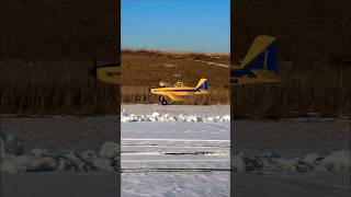 Flying an Air Tractor in the Snow! Sadly the landing gear didn’t hold up. Fun Tho! #thercsaylors