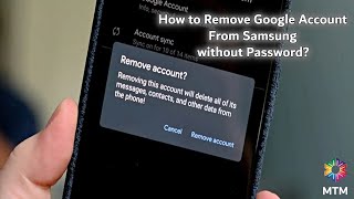how to remove google account from samsung without password? delete gmail account ios, android