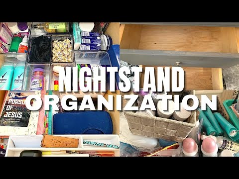 IT IS WORKING! HOW TO ORGANIZE A NIGHTSTAND/ BEDSIDE TABLE  - DECLUTTER & ORDER