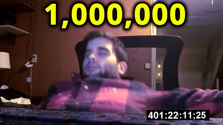Guy Counts To 1 Million In One Take [ World Record ]