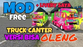 MOD TRUCK CENTER BUSSID BISA OLENG EKSTREM (FREE)