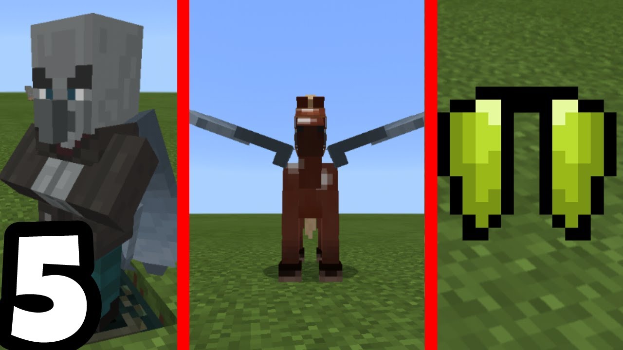 TOP 5 MELHORES TRUQUES INCRÍVEIS COM A ELYTRA NO MINECRAFT PE ...