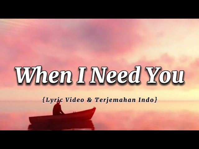 WHEN I NEED YOU - CELINE DION | Cover By. Vanny Vabiola {Lyric Video & Terjemahan Indo} class=