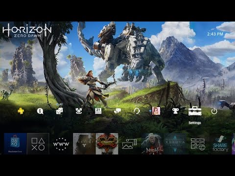 Horizon Zero Dawn Exclusive Theme PS4