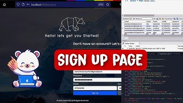 2 Program the user sign up process including input validations