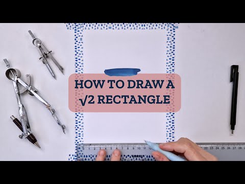 How to draw a root 2 rectangle (with compass and ruler)