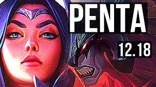 IRELIA vs AATROX (TOP) | Penta, 6 solo kills, 300+ games | KR Grandmaster | 12.18