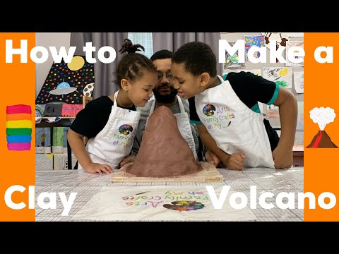 How to make a volcano out of clay