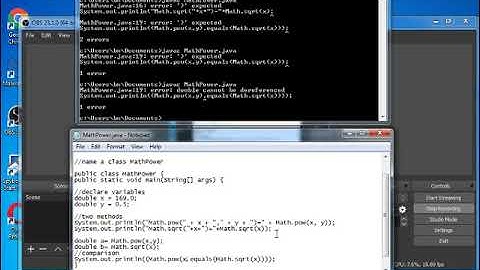 Math.pow() and Math.sqrt() in Java