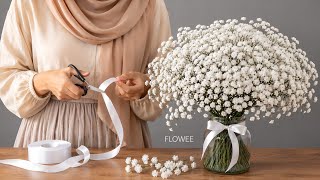Easy Ribbon Baby's Breath for Beginners (So Easy!) 