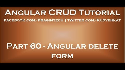 Angular delete form