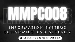 MMPC008 Unit 6 Information Systems Economics and Security | IGNOU MBA | Learning Session with RV |