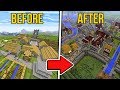 Transforming a Minecraft VILLAGE w/Lizzie!