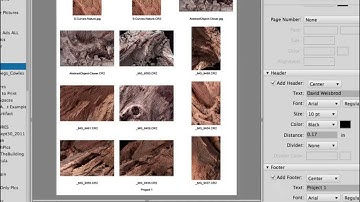 Making Contact Sheets with Adobe Bridge