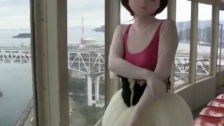 【着ぐるみSABRINA】瀬戸大橋タワーに登って着替えてきた♪（彩菜kigurumi）