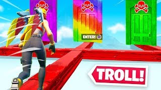 Do NOT get TROLLED *NEW* TROLL DEATHRUN in Fortnite!