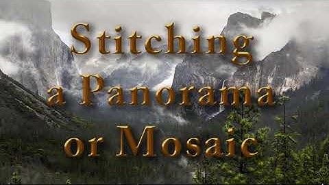 Stitching a panorama or mosaic with Photo Merge