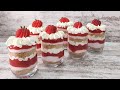 Wenn Sie Erdbeeren haben, machen Sie dieses tolle Dessert! Ohne Backen und Gelatine!