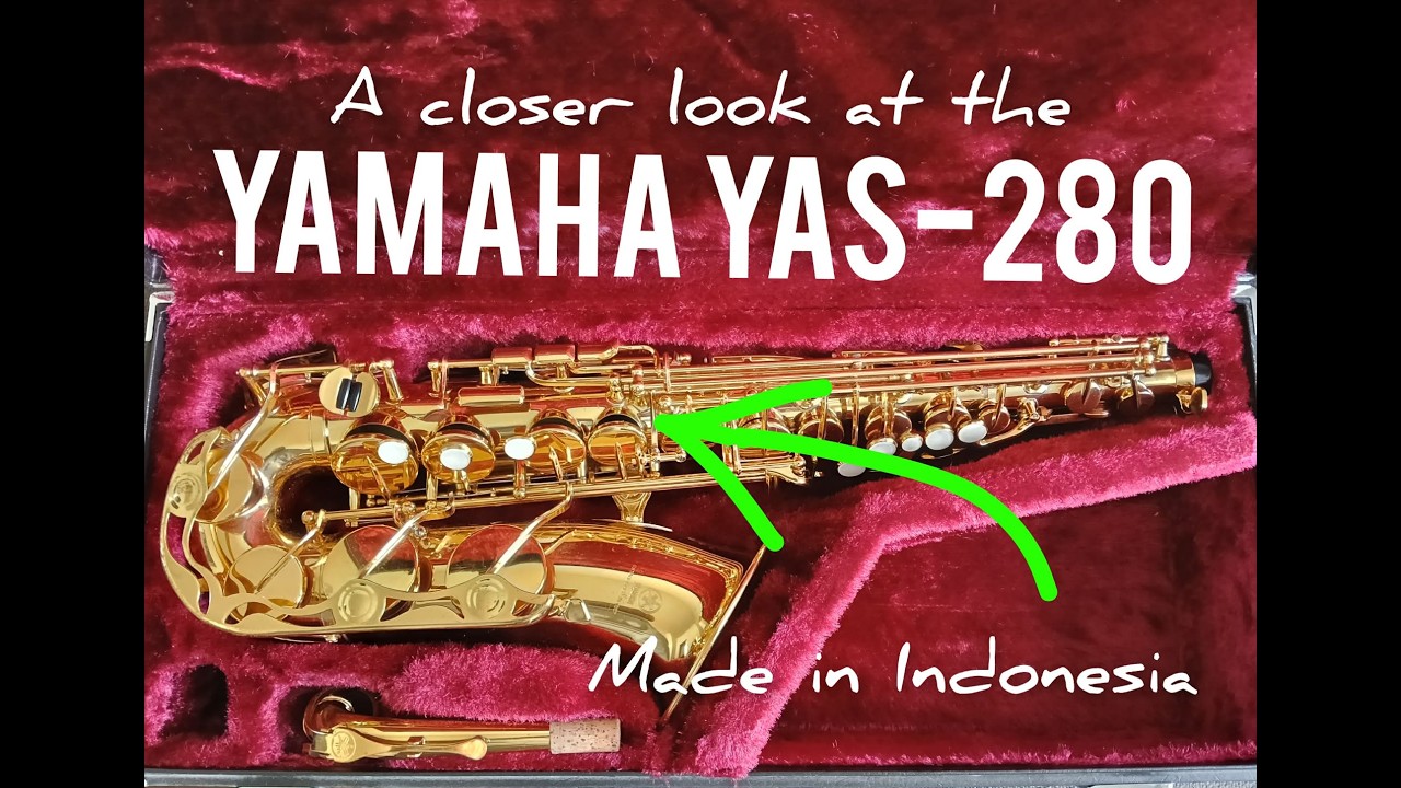 This is made in INDONESIA?? Yamaha 280 alto saxophone - YouTube