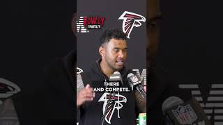 Tua Tagovailoa on the QB competition with Michael Penix #atlantafalcons #riseup #nfl