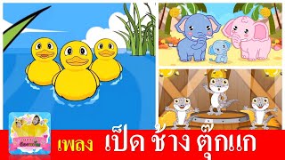 เป็ด ช้าง ตุ๊กแก | เป็ดอาบน้ำในคลอง | ช้างช้างช้าง | ตุ๊กแก | รวมเพลงเด็กสุดฮิต