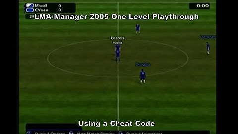 LMA Manager 2005 One Level Playthrough using a Ps2 Cheat Code :D #Playstation #Sony #Ps2 #Gaming