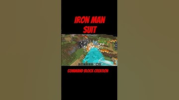 Iron Man Suit in Minecraft! #commandblock #minecraft #ironman #op #gaming