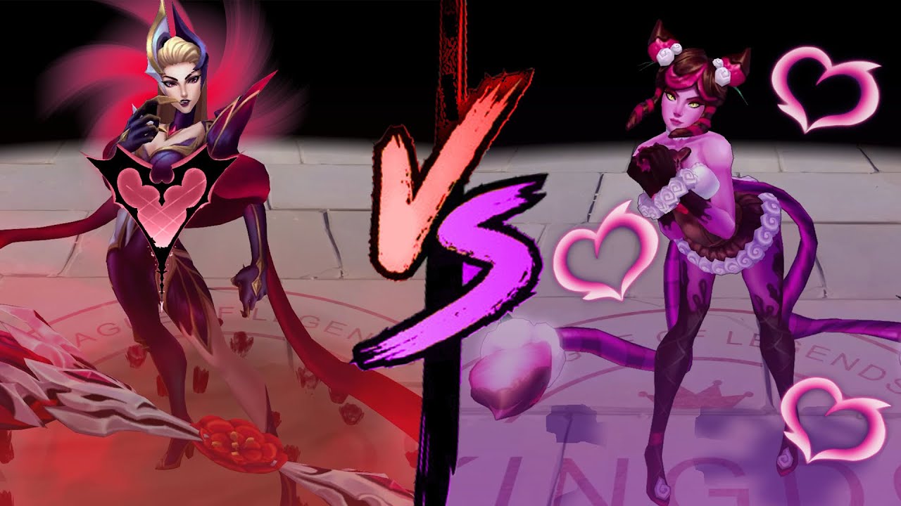 Coven Evelynn vs Sugar Rush Evelynn Skin Comparison Spotlight