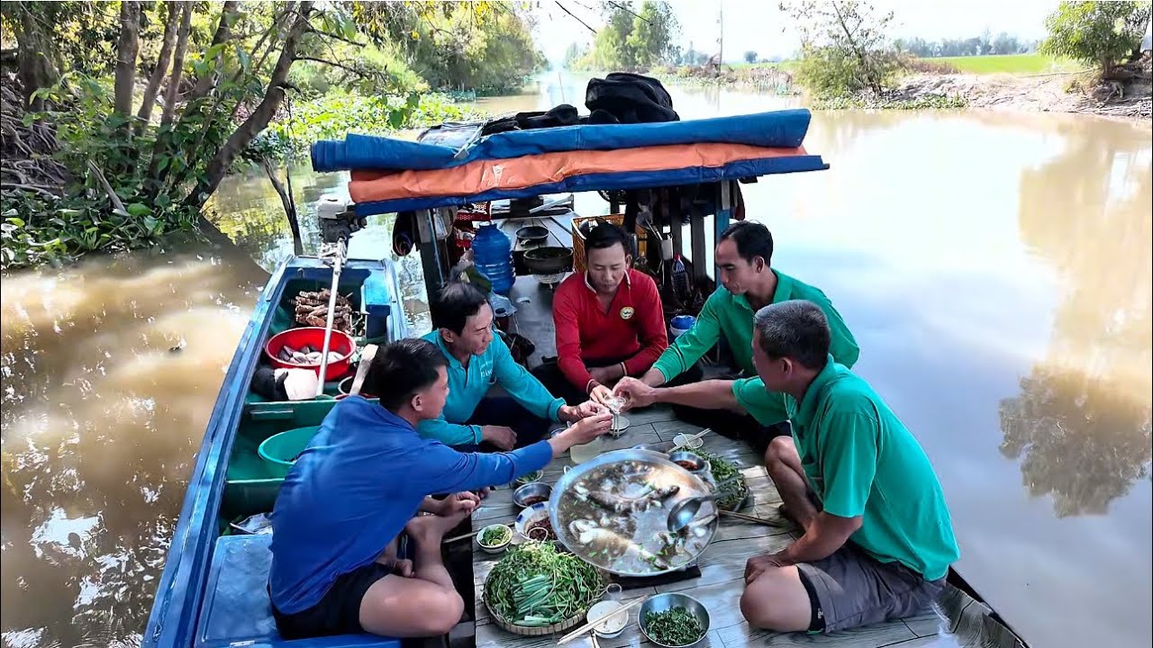 Dỡ Chà Trúng Bầy Cá Lóc Nấu Cháo Với Rau Đắng Đất Nhậu Tới Bến 