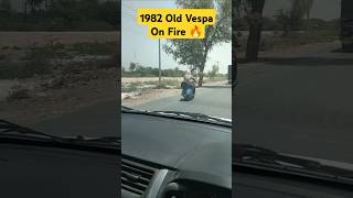 1982 Model Vespa On Fire #music #vespa #cars #cars #youtuber #youtubeshorts