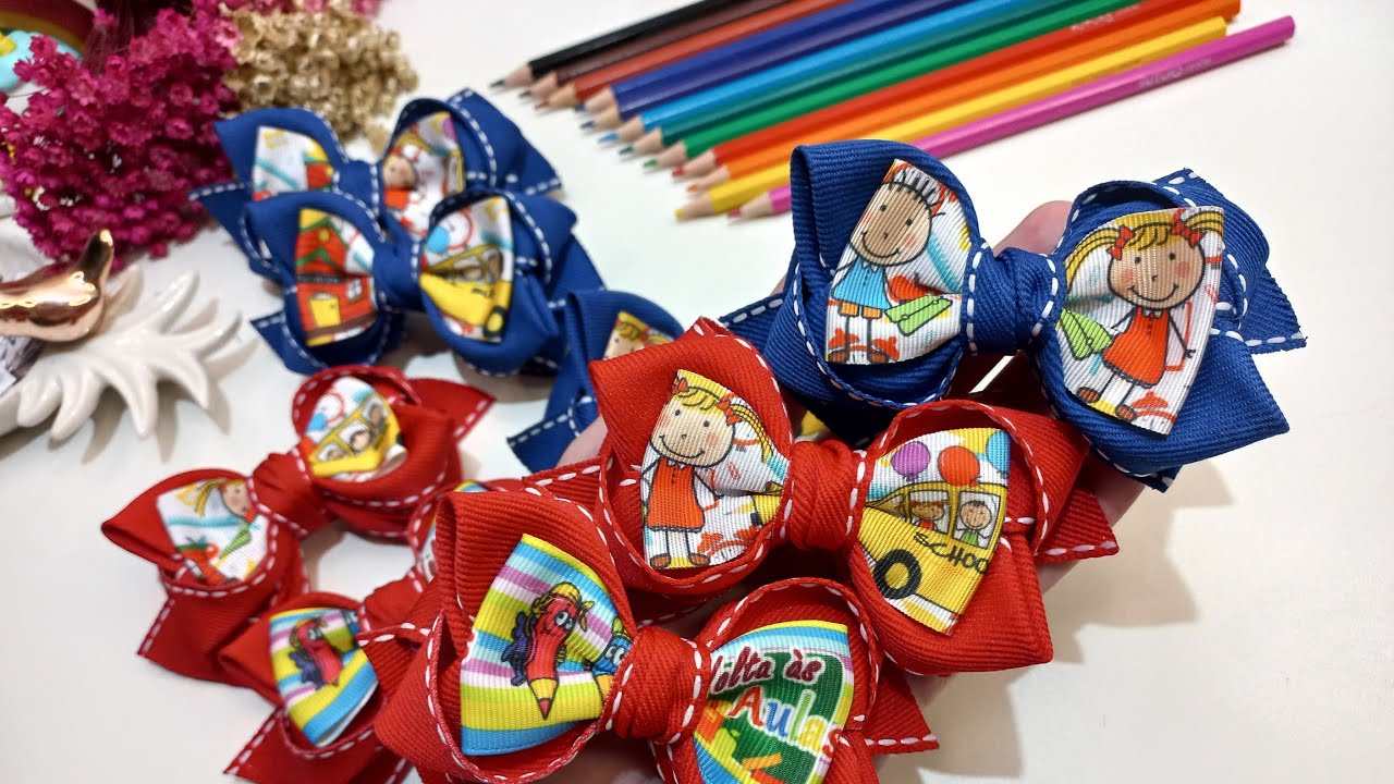 📚 Volta as Aulas📚  Laço Mariana -  Modelo 04 - 2024 