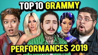 Top 10 Grammy Performances 2019 Ranked By Adults | The 10s (React)