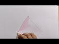 how to draw triangle step by step | basic shapes drawing | cute drawing hub