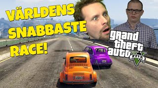 SJUKT SNABBT RACE - FIGGEHN VINNER! med ChrisWhippit & Polski i Grand Theft Auto V