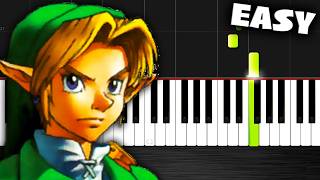 Video thumbnail of "The Legend of Zelda Theme - EASY Piano Tutorial by PlutaX"