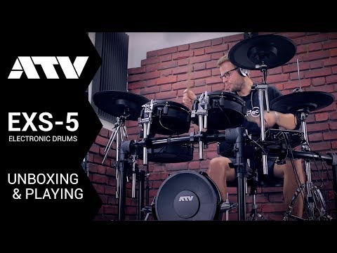 atv-exs-5-electronic-drums-unboxing-&-playing-by-drum-tec