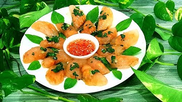 Không cần nhồi bột, nặn bánh – Cách làm bánh bột lọc đơn giản/ Flour filter cake