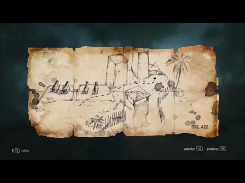 Assassins Creed 4 Black Flag - Mapa do Tesouro/Treasure Map (179,593) 