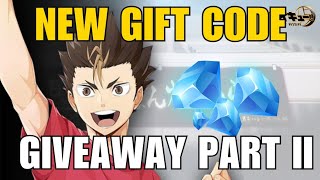 New Gift Code Giveaway Part Ii - Haikyu Fly High