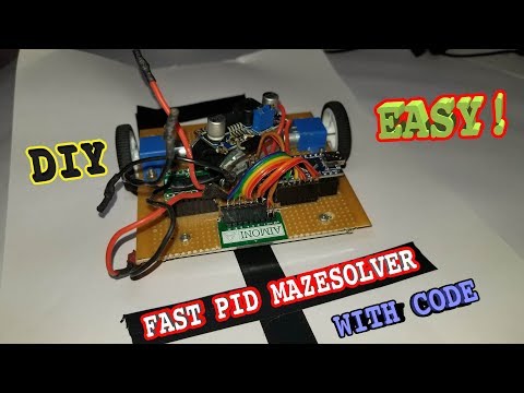 DIY Fast PID MAZE SOLVER Tutorial with code
