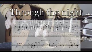 Video thumbnail of "[Fingerstyle Guitar Tab] 아이유 IU - 밤편지 Through the night"