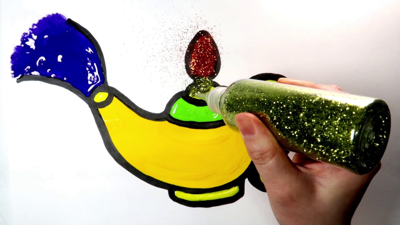 [JUDY KIDS TOY ART] How to Draw a Magic Lamp / Learn Colors For Kids 요술