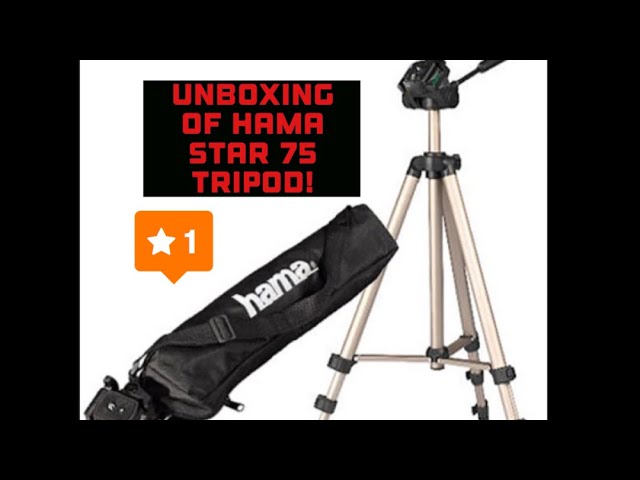Unboxing hama star75 tripod : review of the Hama star75