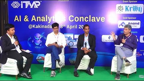 AI panel discussion moderated by Krify CEO | AI & Analytics Conclave event at Kakinada
