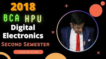 ✅HPU BCA Digital Electronics second semester Previous Year Question paper 2018 | Hpu bca 2018